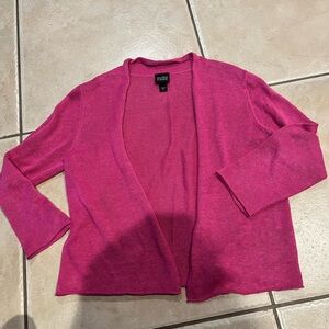 Eileen Fisher Fuchsia Women's Linen Cardigan